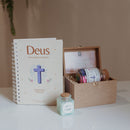 Kit Devocional + Pote de Esperan�a com Caixa + Vela